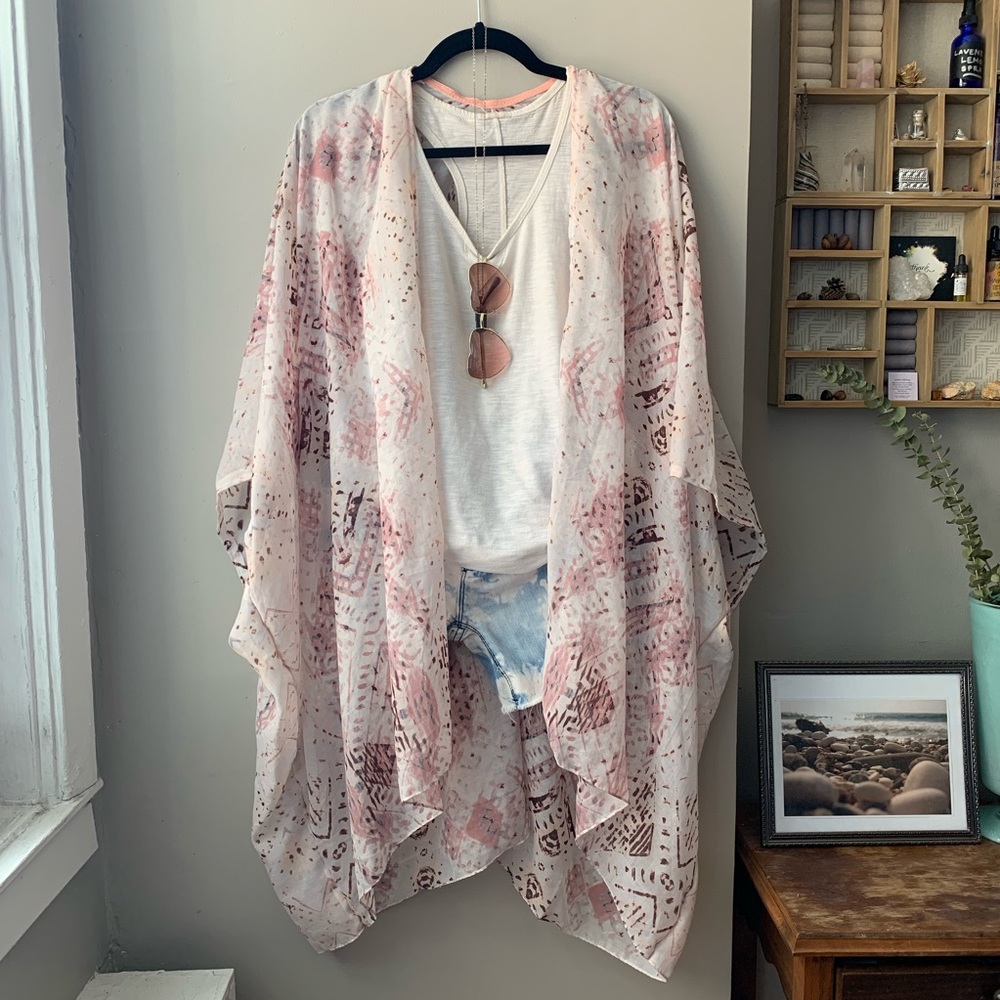 Blush Kimono Coverup